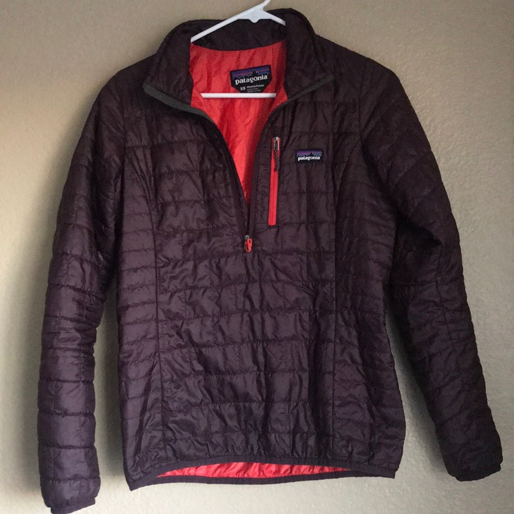 Women’s Patagonia purple nano puff jacket